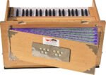 Safri Harmonium- Teak Color- Melamyne Matte Finish- Portable, Traveler, Baja- 3¼ Octave, 9 Stops (4 Drone), Two Set Reed- Bass/Male, Gig Bag, Tuning 440 Hz, For Yoga, Bhajan, Kirtan, Mantra, Vocal, Shruti - Image 12