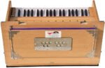 Safri Harmonium- Teak Color- Melamyne Matte Finish- Portable, Traveler, Baja- 3¼ Octave, 9 Stops (4 Drone), Two Set Reed- Bass/Male, Gig Bag, Tuning 440 Hz, For Yoga, Bhajan, Kirtan, Mantra, Vocal, Shruti - Image 15