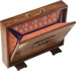 Shruti Box Teak Wood Size (16″ X 12″ X 3″) Inches- 440 Hz, Gig Bag, Natural Color, Key- C To C (Lower Tone), Surpeti, Yoga, Bhajan, Kirtan, Mantra, Drone, Vocal - Image 11