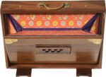 Shruti Box Teak Wood Size (16″ X 12″ X 3″) Inches- 440 Hz, Gig Bag, Natural Color, Key- C To C (Lower Tone), Surpeti, Yoga, Bhajan, Kirtan, Mantra, Drone, Vocal - Image 12