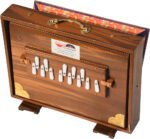 Shruti Box Teak Wood Size (16″ X 12″ X 3″) Inches- 440 Hz, Gig Bag, Natural Color, Key- C To C (Lower Tone), Surpeti, Yoga, Bhajan, Kirtan, Mantra, Drone, Vocal - Image 7