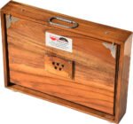 Shruti Box Teak Wood Size (16″ X 12″ X 3″) Inches- 440 Hz, Gig Bag, Natural Color, Key- C To C (Lower Tone), Surpeti, Yoga, Bhajan, Kirtan, Mantra, Drone, Vocal - Image 11