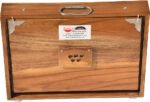Shruti Box Teak Wood Size (16″ X 12″ X 3″) Inches- 440 Hz, Gig Bag, Natural Color, Key- C To C (Lower Tone), Surpeti, Yoga, Bhajan, Kirtan, Mantra, Drone, Vocal - Image 12