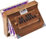 Shruti Box Teak Wood Size (16″ X 12″ X 3″) Inches- 440 Hz, Gig Bag, Natural Color, Key- C To C (Lower Tone), Surpeti, Yoga, Bhajan, Kirtan, Mantra, Drone, Vocal