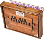 Shruti Box Teak Wood Size (16″ X 12″ X 3″) Inches- 440 Hz, Gig Bag, Natural Color, Key- C To C (Lower Tone), Surpeti, Yoga, Bhajan, Kirtan, Mantra, Drone, Vocal - Image 8