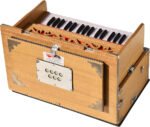 OM Safri Harmonium- Teak Color- Melamyne Matte Finish- Portable, Traveler, Baja- 2¾ Octave, 4 Stops- 2 Drone, Two Set Reed- Bass/Male, Gig Bag, Tuning 440 Hz, For Yoga, Bhajan, Kirtan, Mantra, Vocal, Shruti - Image 11