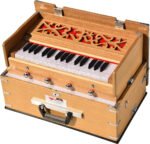 OM Safri Harmonium- Teak Color- Melamyne Matte Finish- Portable, Traveler, Baja- 2¾ Octave, 4 Stops- 2 Drone, Two Set Reed- Bass/Male, Gig Bag, Tuning 440 Hz, For Yoga, Bhajan, Kirtan, Mantra, Vocal, Shruti - Image 8