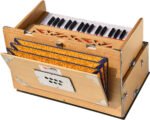 Safri Harmonium- Teak Color- Melamyne Matte Finish- Portable, Traveler, Baja- 2¾ Octave, 4 Stops- 2 Drone, Two Set Reed- Bass/Male, Gig Bag, Tuning 440 hz, For Yoga, Bhajan, Kirtan, Mantra, Vocal, Shruti - Image 11