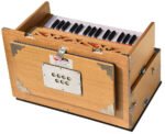 Safri Harmonium- Teak Color- Melamyne Matte Finish- Portable, Traveler, Baja- 2¾ Octave, 4 Stops- 2 Drone, Two Set Reed- Bass/Male, Gig Bag, Tuning 440 hz, For Yoga, Bhajan, Kirtan, Mantra, Vocal, Shruti - Image 12