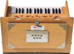 Safri Harmonium- Teak Color- Melamyne Matte Finish- Portable, Traveler, Baja- 2¾ Octave, 4 Stops- 2 Drone, Two Set Reed- Bass/Male, Gig Bag, Tuning 440 hz, For Yoga, Bhajan, Kirtan, Mantra, Vocal, Shruti - Image 13
