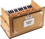 Safri Harmonium- Teak Color- Melamyne Matte Finish- Portable, Traveler, Baja- 2¾ Octave, 4 Stops- 2 Drone, Two Set Reed- Bass/Male, Gig Bag, Tuning 440 hz, For Yoga, Bhajan, Kirtan, Mantra, Vocal, Shruti - Image 15