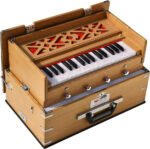 Safri Harmonium- Teak Color- Melamyne Matte Finish- Portable, Traveler, Baja- 2¾ Octave, 4 Stops- 2 Drone, Two Set Reed- Bass/Male, Gig Bag, Tuning 440 hz, For Yoga, Bhajan, Kirtan, Mantra, Vocal, Shruti - Image 5