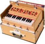 OM Safri Harmonium- Teak Color- Melamyne Matte Finish- Portable, Traveler, Baja- 2¾ Octave, 4 Stops- 2 Drone, Two Set Reed- Bass/Male, Gig Bag, Tuning 440 Hz, For Yoga, Bhajan, Kirtan, Mantra, Vocal, Shruti - Image 8