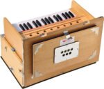 Safri Harmonium- Teak Color- Melamyne Matte Finish- Portable, Traveler, Baja- 2¾ Octave, 4 Stops- 2 Drone, Two Set Reed- Bass/Male, Gig Bag, Tuning 440 Hz, For Yoga, Bhajan, Kirtan, Mantra, Vocal, Shruti - Image 13