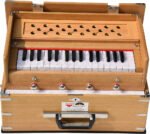 Safri Harmonium- Teak Color- Melamyne Matte Finish- Portable, Traveler, Baja- 2¾ Octave, 4 Stops- 2 Drone, Two Set Reed- Bass/Male, Gig Bag, Tuning 440 Hz, For Yoga, Bhajan, Kirtan, Mantra, Vocal, Shruti - Image 6